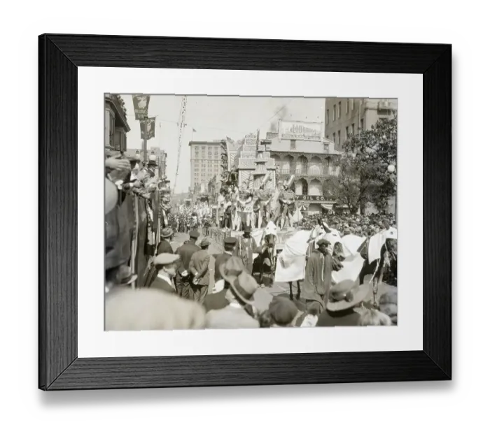 Framed Print : General View Of Mardi Gras Procession Framed Print : General View Of Mardi Gras Procession
