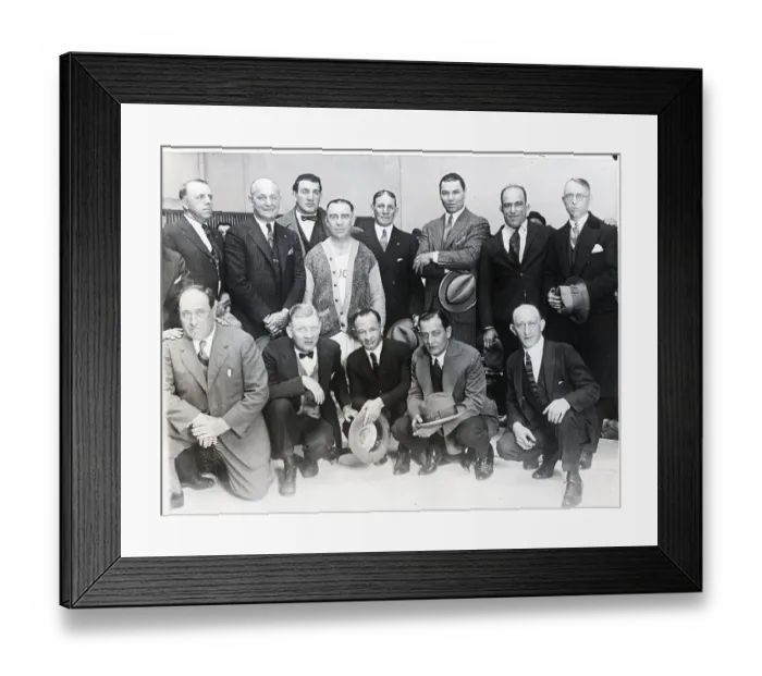 Framed Print : Gathering of Old & Current Boxers in 1925 Framed Print : Gathering of Old & Current Boxers in 1925