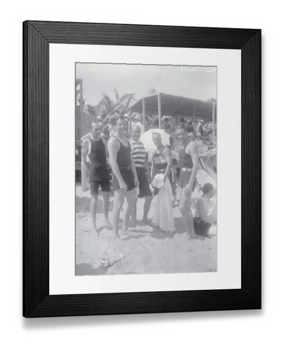 Framed Print : Socialites Enjoying the Sun