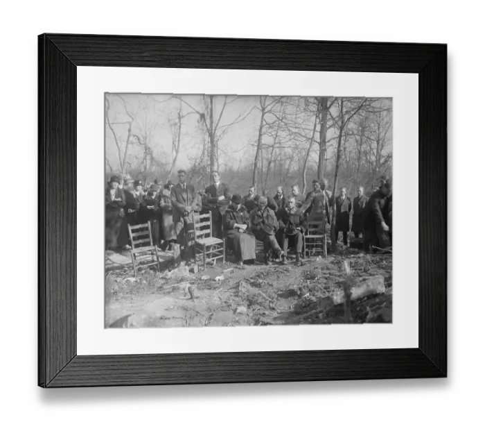 Framed Print : Family Attending a Funeral Framed Print : Family Attending a Funeral