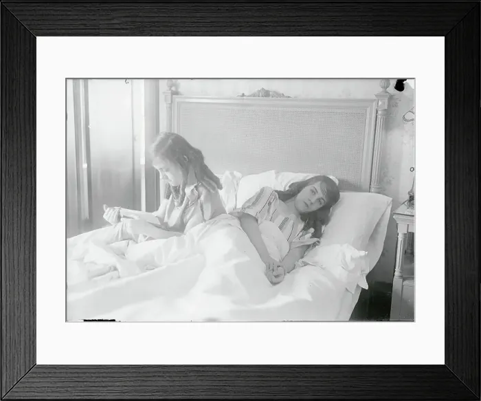 Framed Print : Hilton Sister Resting Due to Illness Framed Print : Hilton Sister Resting Due to Illness