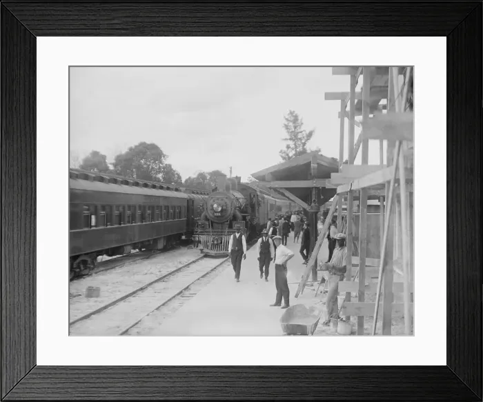 Framed Print : Orange Blossom Special Train Departing Framed Print : Orange Blossom Special Train Departing