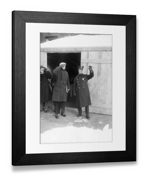 Framed Print : Policeman, Student Look @ Eclipse Framed Print : Policeman, Student Look @ Eclipse