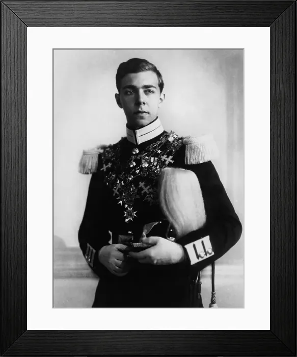 Framed Print : Portrait of Sweden's Crown Prince Gustaf Adolf Framed Print : Portrait of Sweden's Crown Prince Gustaf Adolf