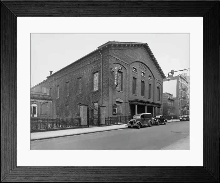 Framed Print : Plymouth Church Of The Pilgrims, Brooklyn Framed Print : Plymouth Church Of The Pilgrims, Brooklyn