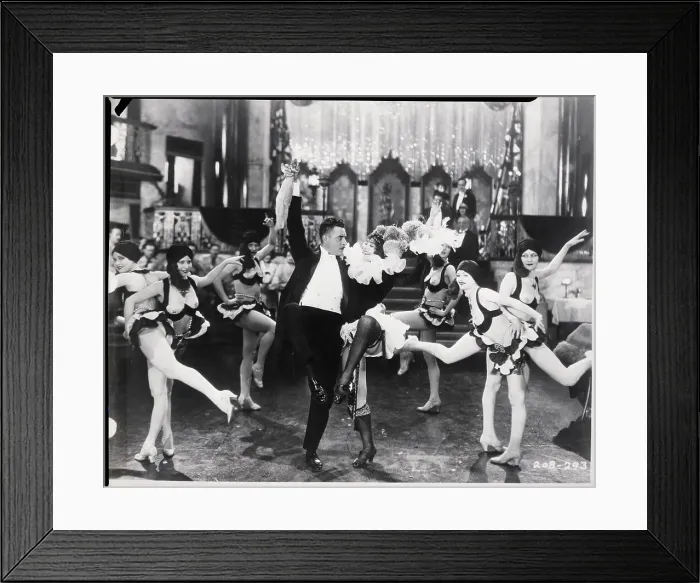 Framed Print : John Gilbert Dances With Girls In Movie Framed Print : John Gilbert Dances With Girls In Movie