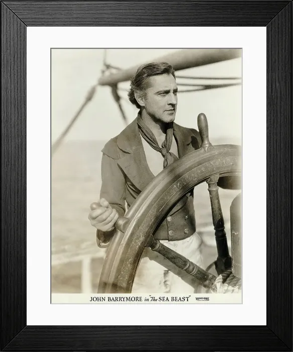 Framed Print : John Barrymore in The Sea Beast Framed Print : John Barrymore in The Sea Beast
