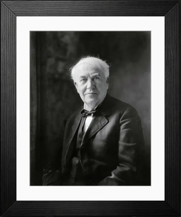 Framed Print : Inventor Thomas Edison Framed Print : Inventor Thomas Edison