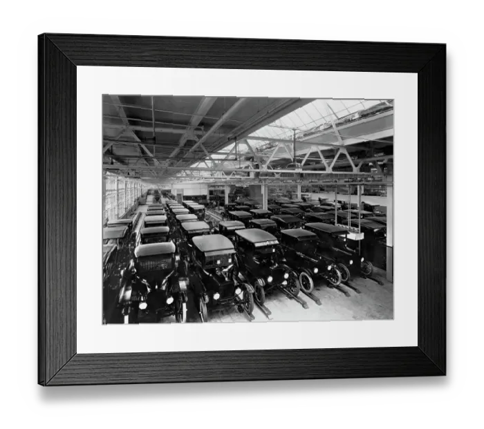 Framed Print : Ford Model Ts Ready for Delivery Framed Print : Ford Model Ts Ready for Delivery