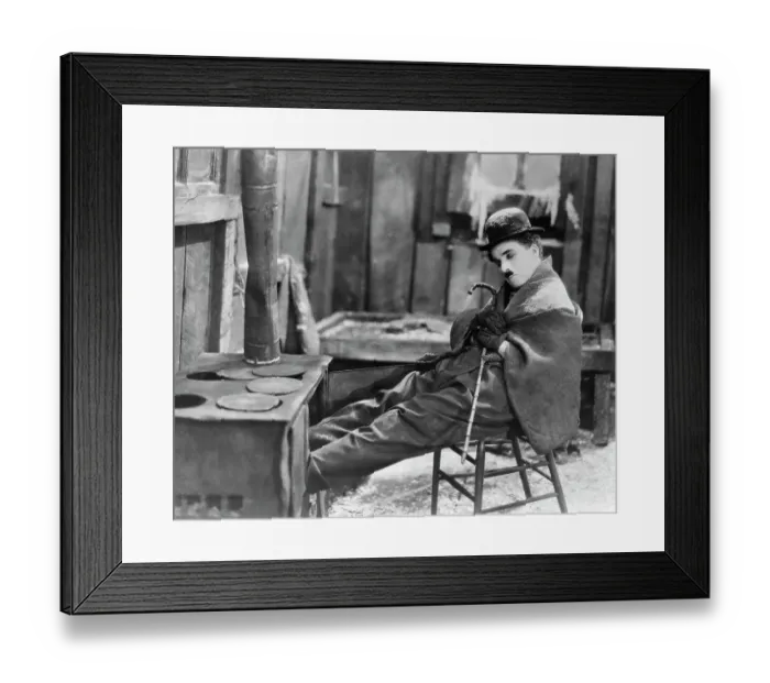 Framed Print : Charlie Chaplin In Movie Still Framed Print : Charlie Chaplin In Movie Still