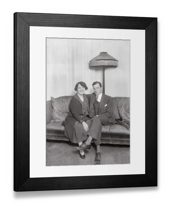 Framed Print : NYC Mayor James J Walker and Wife Framed Print : NYC Mayor James J Walker and Wife
