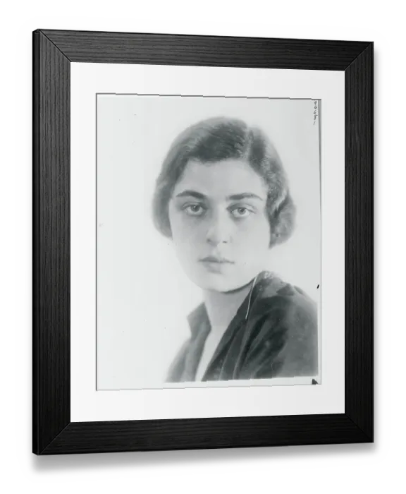 Framed Print : Portrait of Sculptress Helene Sardeau Framed Print : Portrait of Sculptress Helene Sardeau