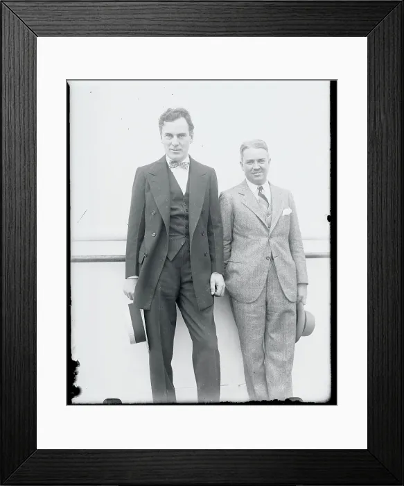 Framed Print : Thomas Meighan with Victor Herrman Framed Print : Thomas Meighan with Victor Herrman