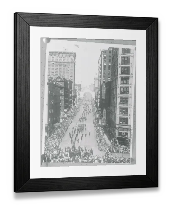 Framed Print : Aerial View of Parade Framed Print : Aerial View of Parade