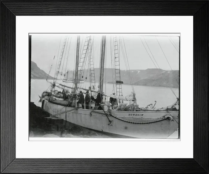 Framed Print : Bowdoin Watercraft in Greenland