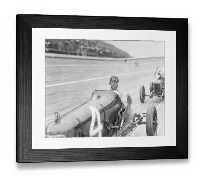 Framed Print : Tommy Milton Driving a Race Car Framed Print : Tommy Milton Driving a Race Car