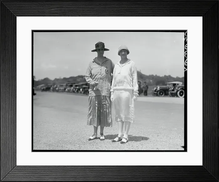 Framed Print : Portrait of Two Women