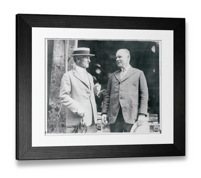 Framed Print : William Green Speaking with Frank McCarthy Framed Print : William Green Speaking with Frank McCarthy