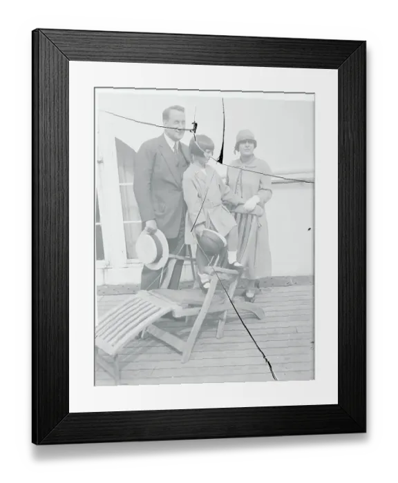 Framed Print : Portrait of C. Hackett and His Family Framed Print : Portrait of C. Hackett and His Family