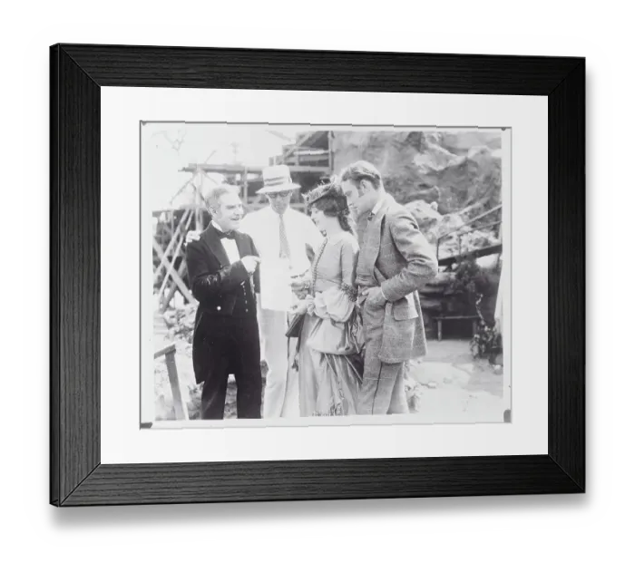 Framed Print : Billie De Vaull Showing a Program to Marion Davies Framed Print : Billie De Vaull Showing a Program to Marion Davies