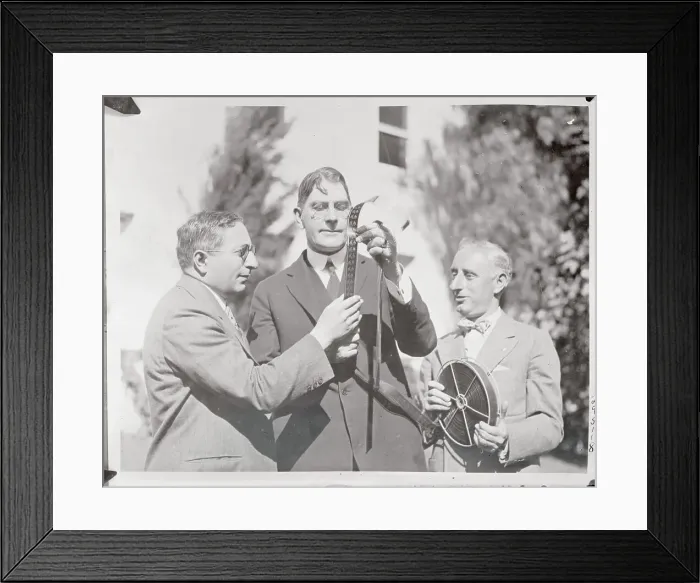 Framed Print : Curtis Wilbur Looking at Pictures