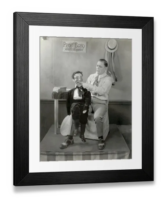 Framed Print : Lon Chaney and Dummy in The Unholy Three Framed Print : Lon Chaney and Dummy in The Unholy Three
