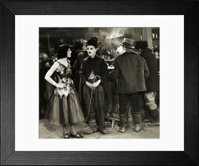 Framed Print : Charlie Chaplin with Hat and Cane Framed Print : Charlie Chaplin with Hat and Cane
