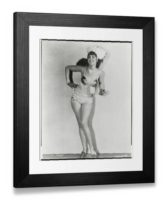Framed Print : Fifi Dorsay Posing in Costume Framed Print : Fifi Dorsay Posing in Costume