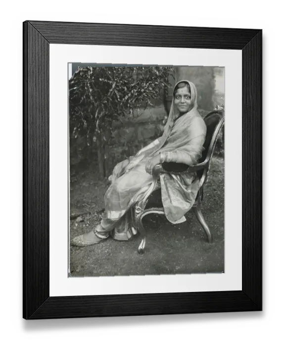 Framed Print : Portrait of Daughter of His Highness The Gaikwad of Baroda
