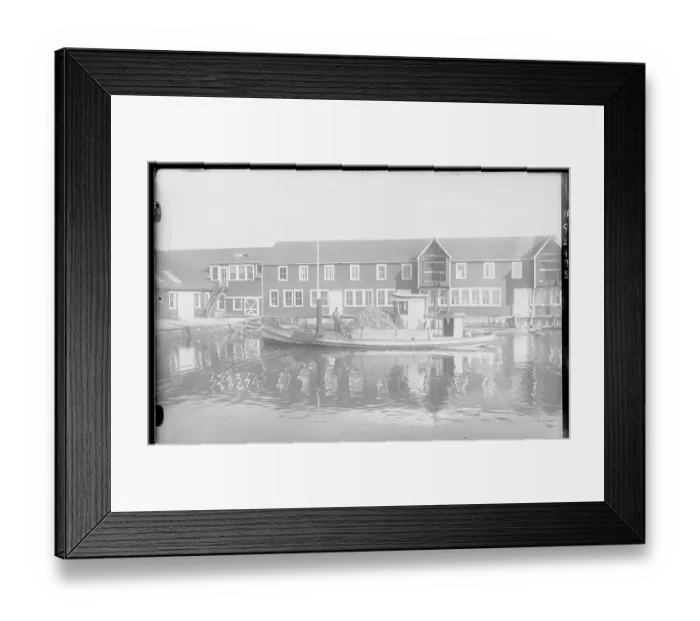 Framed Print : View of Oyster Processing Plant Framed Print : View of Oyster Processing Plant