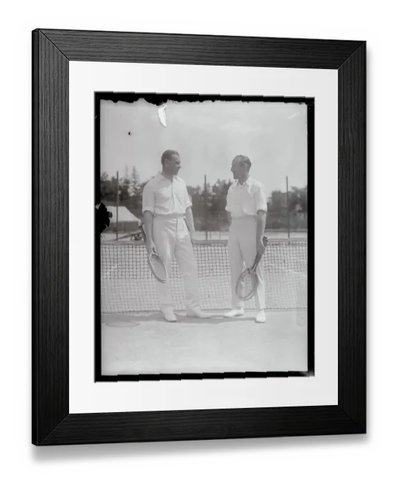 Framed Print : Gerald Patterson Speaking with Jack Hawkes Framed Print : Gerald Patterson Speaking with Jack Hawkes