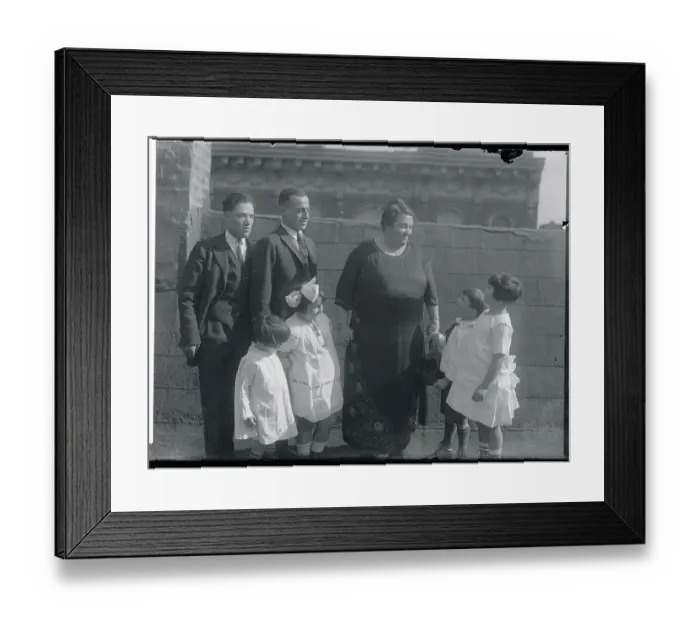 Framed Print : Fannie Menschel with Her Family Framed Print : Fannie Menschel with Her Family