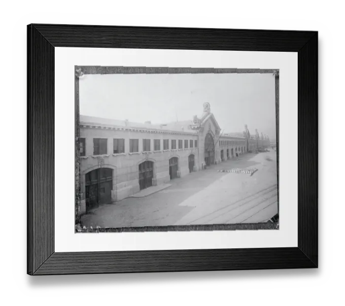 Framed Print : View of Chelsea Docks