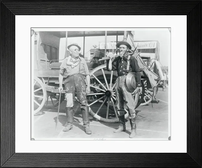 Framed Print : Portrait of Two Men Framed Print : Portrait of Two Men