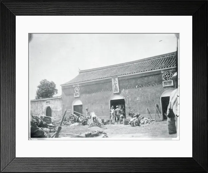 Framed Print : Exterior View of a Temple