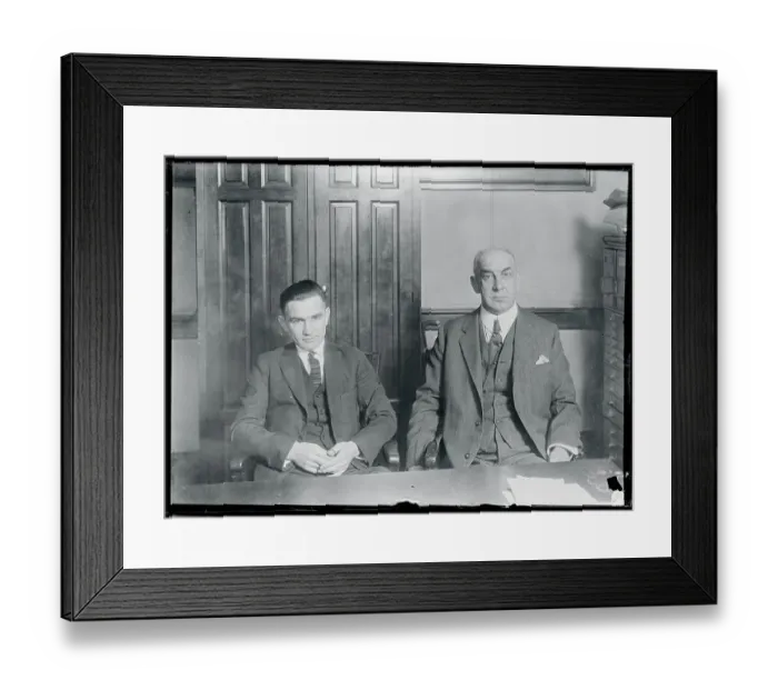 Framed Print : Portrait of Two Men Framed Print : Portrait of Two Men