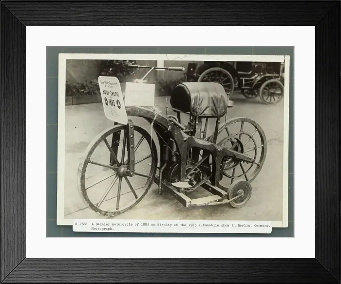 Framed Print : Daimler Motorcycle Framed Print : Daimler Motorcycle