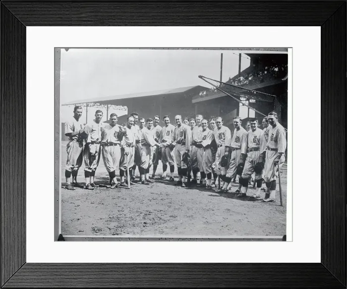 Framed Print : Ty Cobb and the Detroit Tiger Baseball Team Framed Print : Ty Cobb and the Detroit Tiger Baseball Team