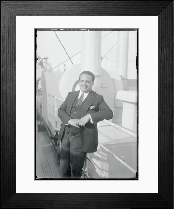 Framed Print : Portrait of Vincent Lopez Framed Print : Portrait of Vincent Lopez