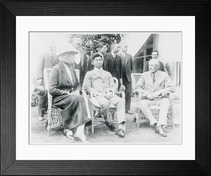 Framed Print : Prince Chichibu Relaxing with Colleagues Framed Print : Prince Chichibu Relaxing with Colleagues