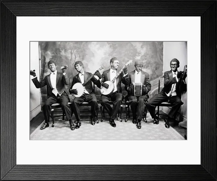 Framed Print : Minstrel Group of Edward Le Roy Rice Framed Print : Minstrel Group of Edward Le Roy Rice