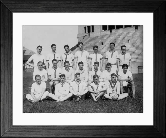 Framed Print : Portrait of Oxford and Cambridge Athletes Framed Print : Portrait of Oxford and Cambridge Athletes
