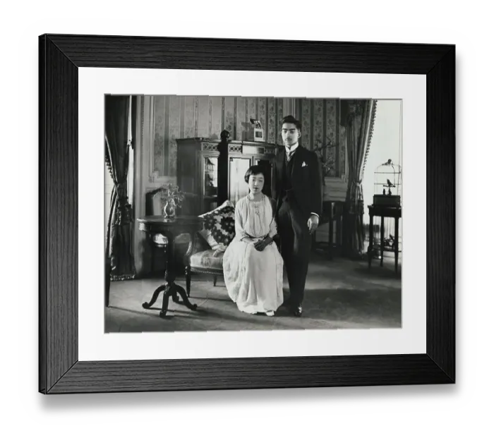 Framed Print : Prince Hirohito and Princess Nagato