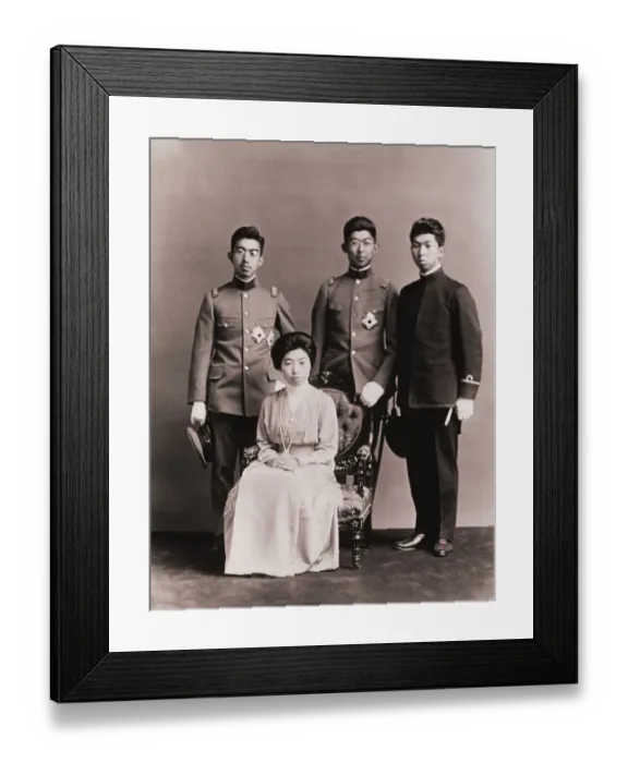 Framed Print : Empress Sadako and Sons Framed Print : Empress Sadako and Sons