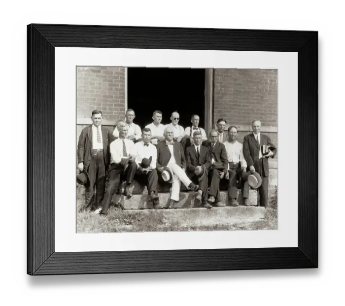 Framed Print : Portrait of Jury Members for the Scopes Monkey Trial