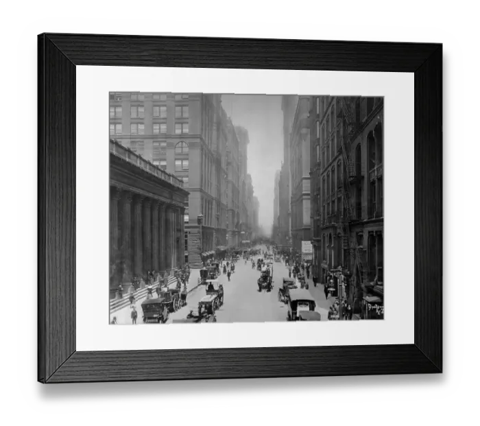 Framed Print : La Salle Street Looking North in Chicago Framed Print : La Salle Street Looking North in Chicago