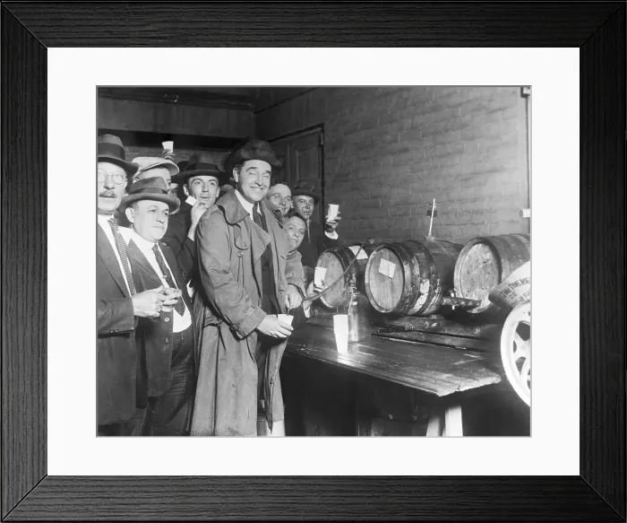 Framed Print : Congressman Serving Cider to Guests Framed Print : Congressman Serving Cider to Guests
