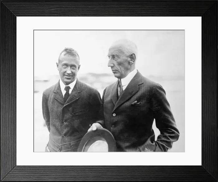 Framed Print : Portrait of Lincoln Ellsworth and Roald Amundsen Framed Print : Portrait of Lincoln Ellsworth and Roald Amundsen
