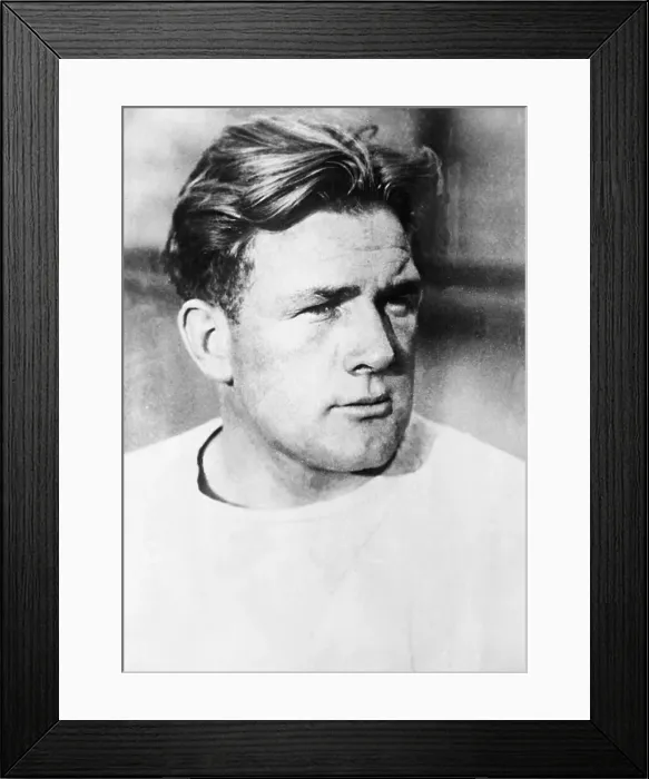 Framed Print : Portrait of Stanford Captain Nevers Framed Print : Portrait of Stanford Captain Nevers