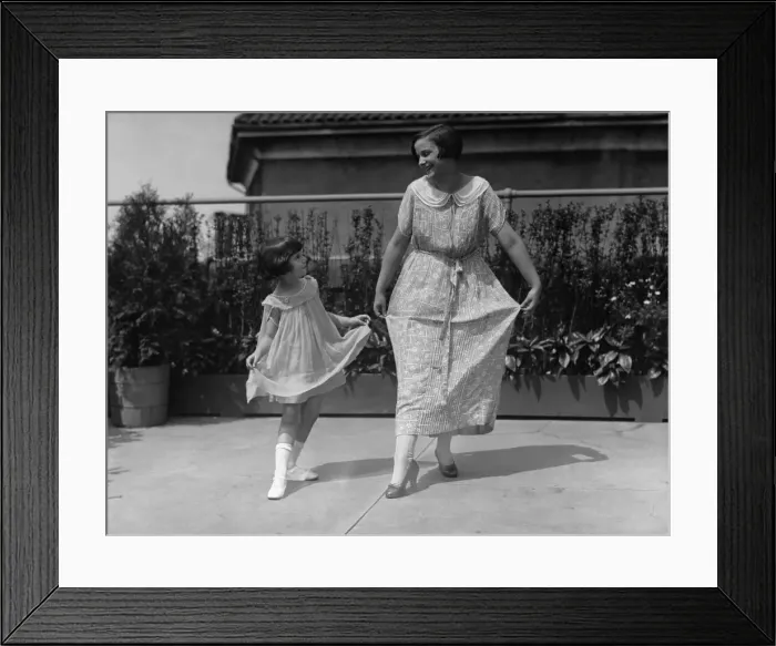 Framed Print : Baby Peggy Montgomery dancing with a women, circa 1925 Framed Print : Baby Peggy Montgomery dancing with a women, circa 1925